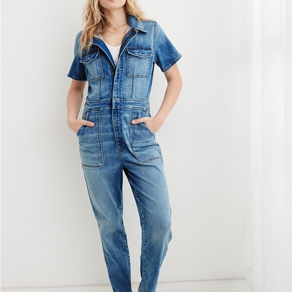 Denim jumpsuit never worn NWT - Picture 3 of 4